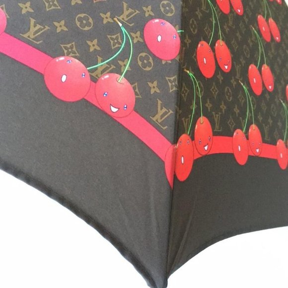 LOUIS VUITTON x MURAKAMI Monogram Cherries (Cerises) Umbrella - Picture 9 of 12
